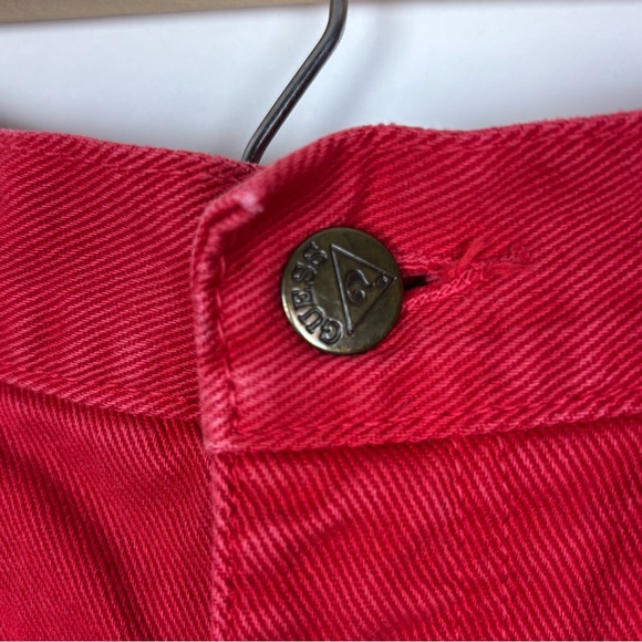 Vintage Guess by Marciano Denim High
Waist Skirt Red Size 26 - Picture 4 of 6